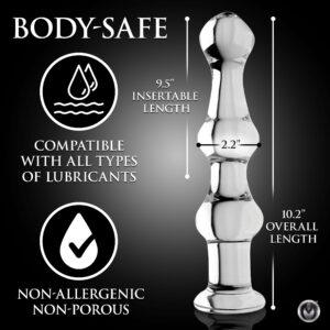 Mammoth 3 Bumps Glass Dildo