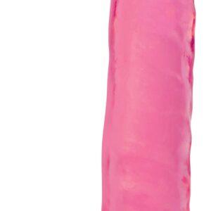 8 Inch Slim Stick with Balls Cherry Ice Dildo
