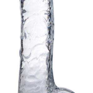 Jock C-Thru Dildo with Balls and Foreskin - 8 Inch
