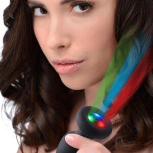 Light Up Silicone Anal Plug - Medium